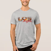 Bid voor Los Angeles | Mannen Tri-Blend Shirt (Voorkant)