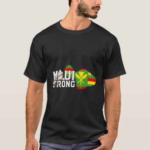 Bid voor Maui Hawaii Sterke Maui Wildfire Steun T-shirt