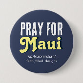 Bid voor Maui Ronde Button 7,6 Cm (Voorkant)