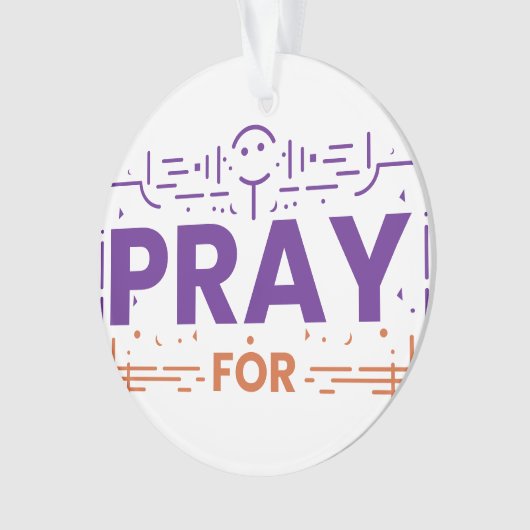 Bid Voor Mensheid Ornament (voorkant)