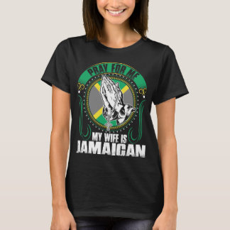 Bid voor mij mijn vrouw is Jamaicaans shirt