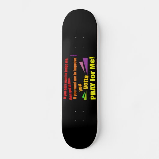 Bid voor mij persoonlijk skateboard (Voorkant)