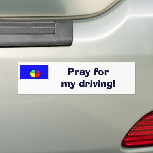 Bid voor mijn rijden! bumpersticker (Op auto)