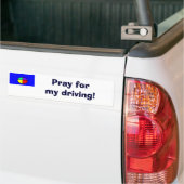 Bid voor mijn rijden! bumpersticker (Op Truck)