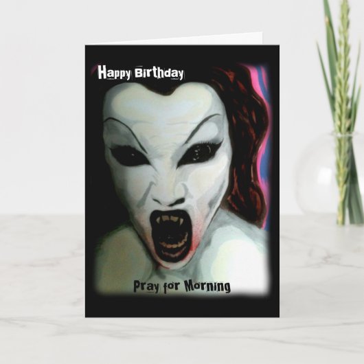 'Bid voor morgen' op een Kaart (Voorkant)