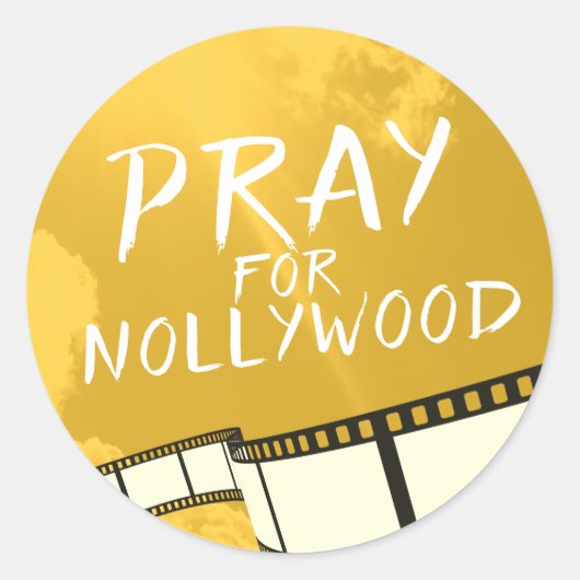Bid voor Nollywood Ronde Sticker (Voorkant)