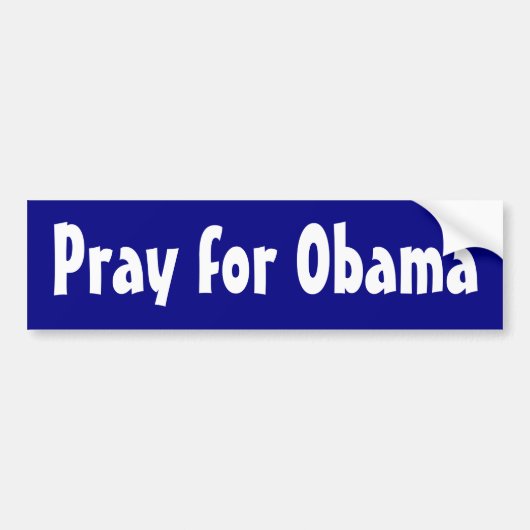 Bid voor Obama Bumpersticker (Voorkant)
