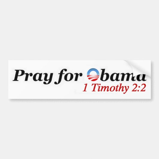 Bid voor Obama Bumpersticker (Voorkant)