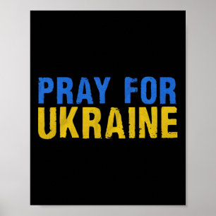 Bid Voor Oekraïne Ik Sta Achter Oekraïne Shirt Oek Poster