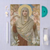 Bid Voor Ons door William Bouguereau  Tissuepapier (Craft)