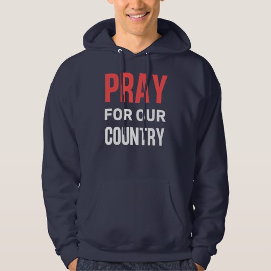 Bid voor ons land om Amerika te redden Hoodie (Voorkant)