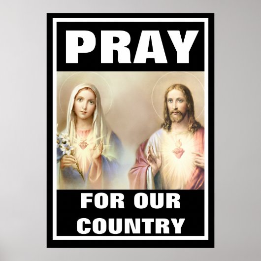 BID VOOR ONS RELIGIEUZE LAND POSTER (Voorkant)