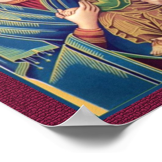 Bid voor onze Dame van Perpetual Prayer. Poster (Hoek)