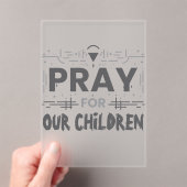Bid voor onze kinderen acryl uitnodigingen (Insitu (Draagbaar))