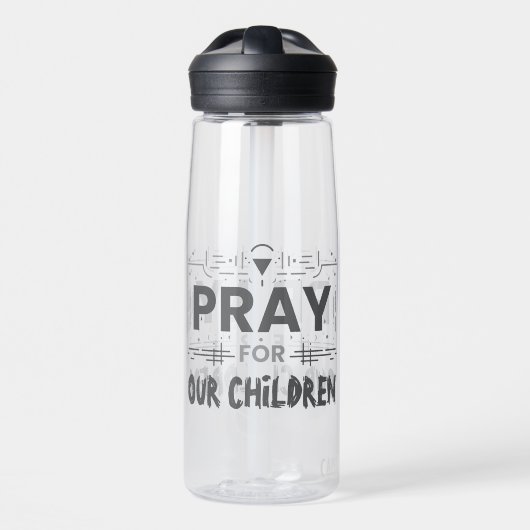Bid voor onze kinderen waterfles (Voorkant)