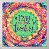 Bid voor onze Leraren Inspirativity School Onderwi Poster (Voorkant)