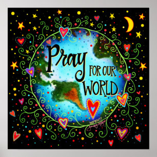 Bid voor onze wereld poster