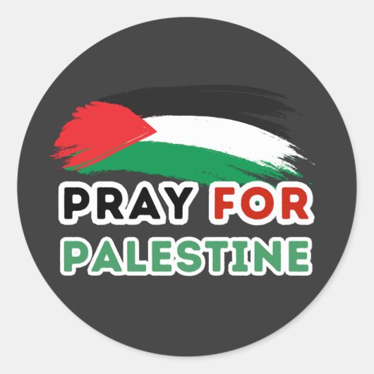 BID VOOR PALESTIJNSE STICKER (Voorkant)