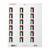 Bid voor Palestina adreslabels Etiket (Full Sheet)