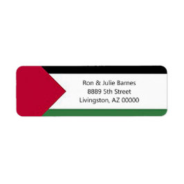 Bid voor Palestina Retouradreslabels Etiket