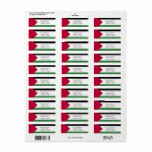 Bid voor Palestina Retouradreslabels Etiket (Full Sheet)