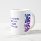 Bid voor paus Leo XIV Christelijke leeuw Grote Koffiekop (Voorkant rechts)