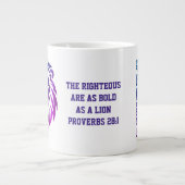 Bid voor paus Leo XIV Christelijke leeuw Grote Koffiekop (Voorkant)