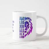 Bid voor paus Leo XIV Christelijke leeuw Grote Koffiekop (Rechts)