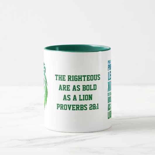 Bid voor paus Leo XIV Christelijke leeuw Mok (Midden)