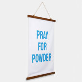 Bid voor Poeder, Winter Skicabine Decoratie Hangend Wandkleed (Gebogen)