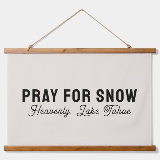 Bid voor Sneeuw Aangepaste Stad Berg Naam Canvas Hangend Wandkleed (Voorkant)