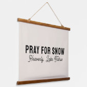 Bid voor Sneeuw Aangepaste Stad Berg Naam Canvas Hangend Wandkleed (Gebogen)