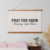 Bid voor Sneeuw Aangepaste Stad Berg Naam Canvas Hangend Wandkleed (Slaapkamer)