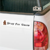 Bid voor sneeuw bumpersticker (Op Truck)