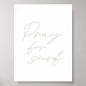 Bid voor surf citaat poster (Voorkant)