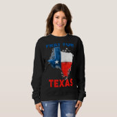 Bid voor Texas Blessures om in Texas Support te zi Trui (Voorkant volledig)