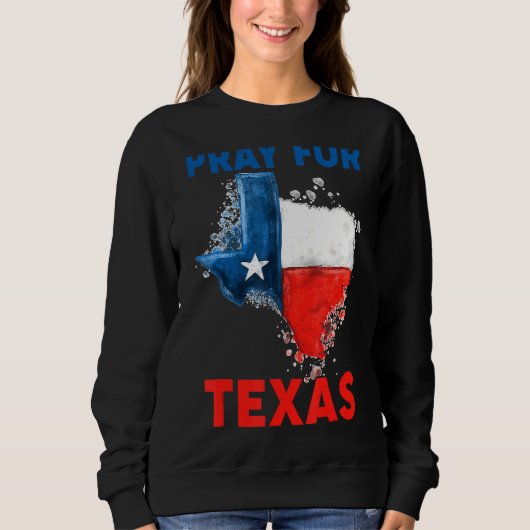 Bid voor Texas Blessures om in Texas Support te zi Trui (Voorkant)