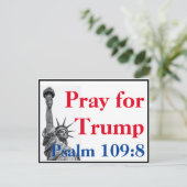 Bid voor Trump briefkaart (Staand voorkant)