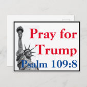 Bid voor Trump briefkaart (Voorkant / Achterkant)