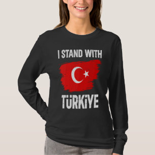Bid voor Turkije Bid voor Türkiye Ik sta met Türk T-shirt
