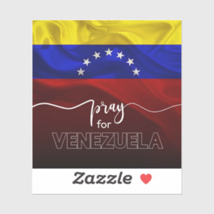 Bid voor Venezuela – Steun aan de Venezolaanse Vla Sticker