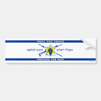 Bid voor vrede. Bereid je voor op oorlog. Bumperst Bumpersticker
