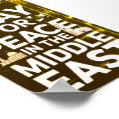 Bid voor vrede in het Midden-Oosten Poster (Hoek)