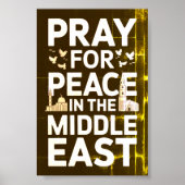 Bid voor vrede in het Midden-Oosten Poster (Voorkant)