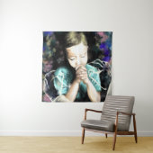 Bid voor vrede Kunst Tapijt Wandkleed (In situ)