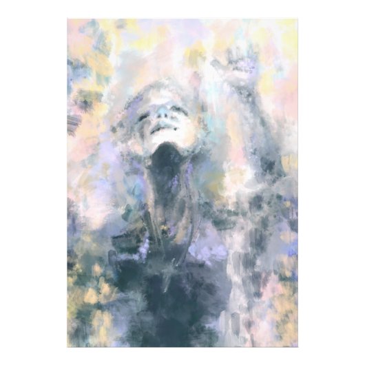 Bid voor Vrede Poster Abstract (Voorkant)