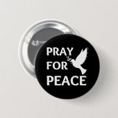 bid voor vrede ronde button 5,7 cm (Voorkant /achterkant)