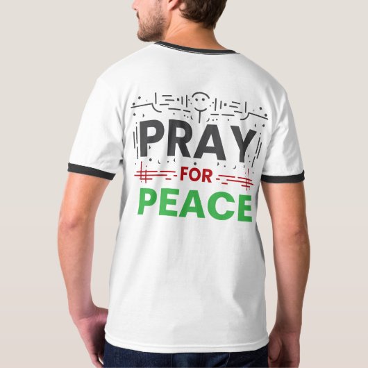 Bid voor Vrede T-shirt (Achterkant)