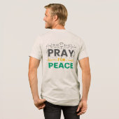 Bid voor Vrede Tri-Blend Shirt (Voorkant)