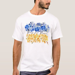 Bid voor Vrede & Vrede in Oekraïne & Waterverf. T-shirt